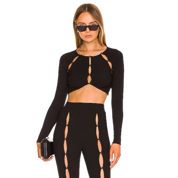 H:ours Diara top in black - Picture 4 of 9